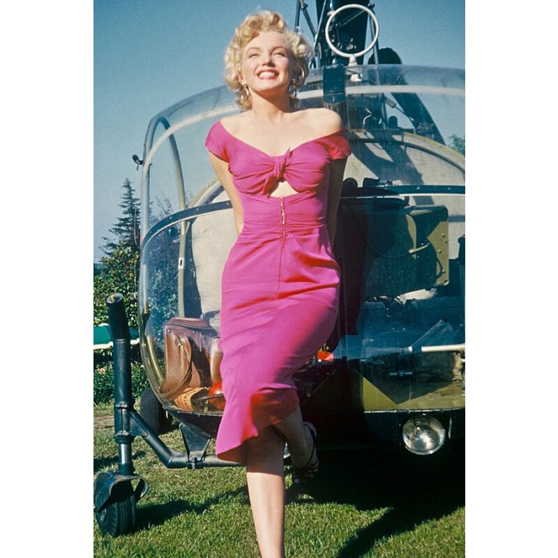 Pinup Couture 50s Marilyn Niagara Dress in Hot Pink