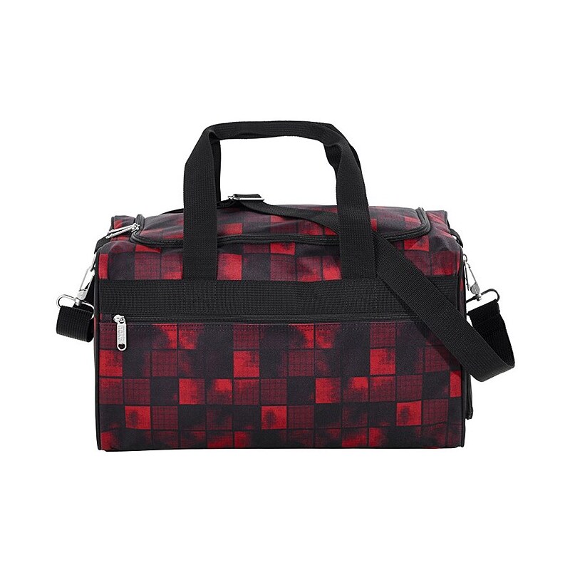 4YOU Sporttasche, Squares Red/Black, »Sportbag M«