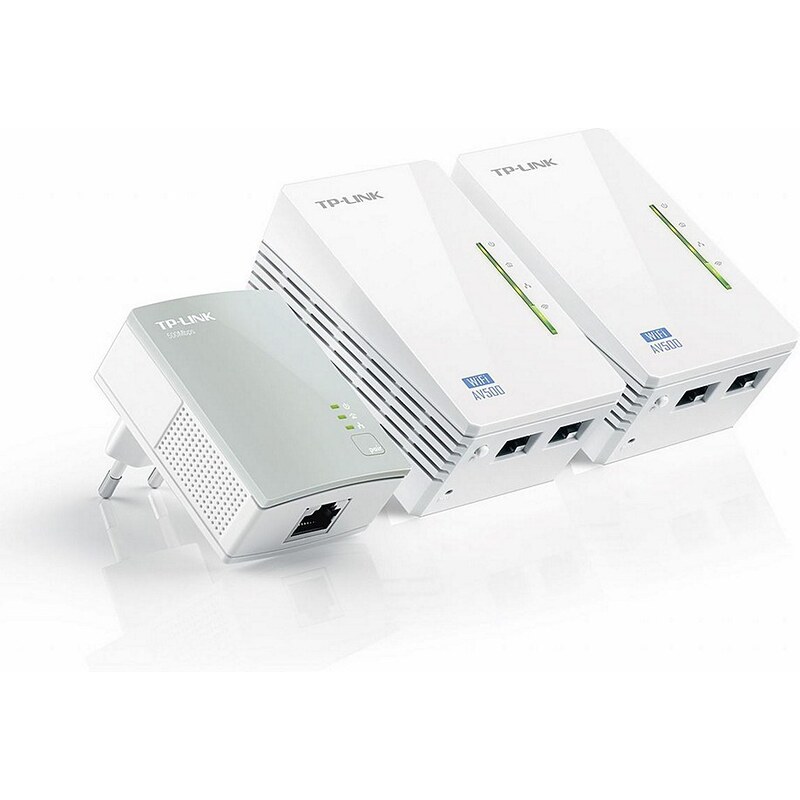 TP-Link Powerline »TL-WPA4220T KIT - AV500 (3er KIT, 2x LAN)«