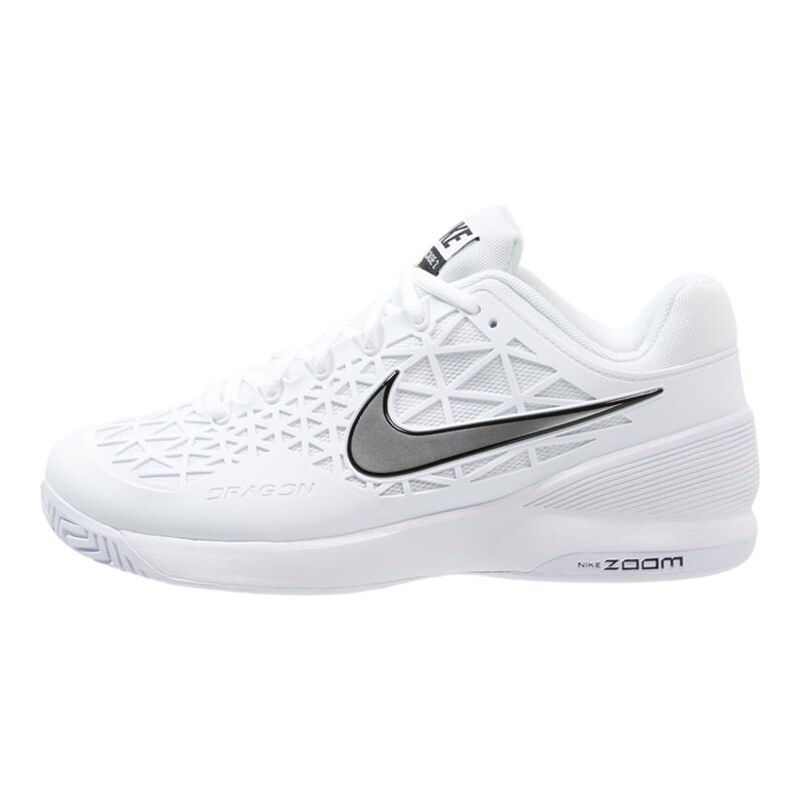 Nike Performance ZOOM CAGE 2 Tennisschuh Outdoor white/metallic silver