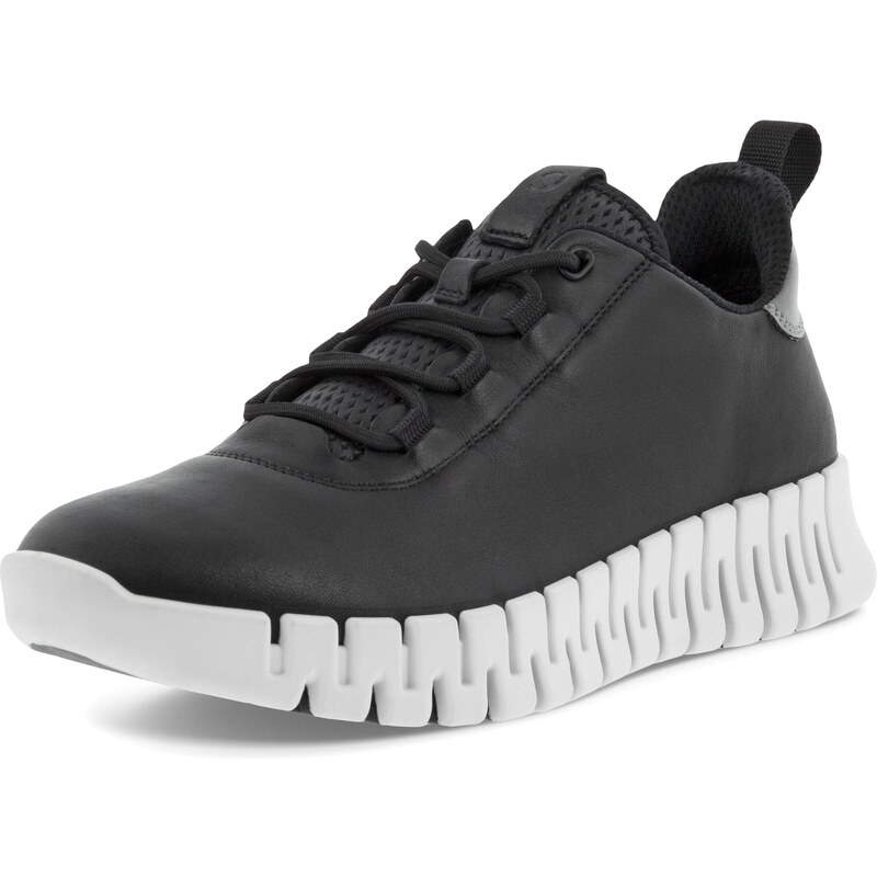 Ecco Damen Gruuv W Black Light Grey Sneaker, 38 EU