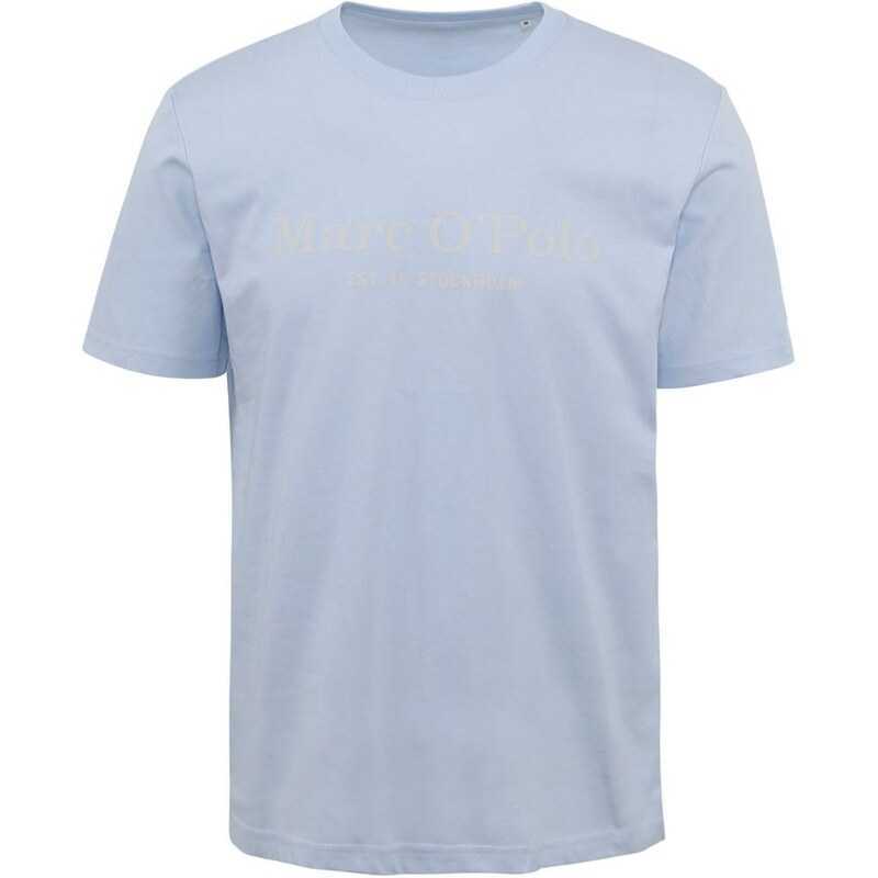 Marc O'Polo T-Shirt Logo Hellblau