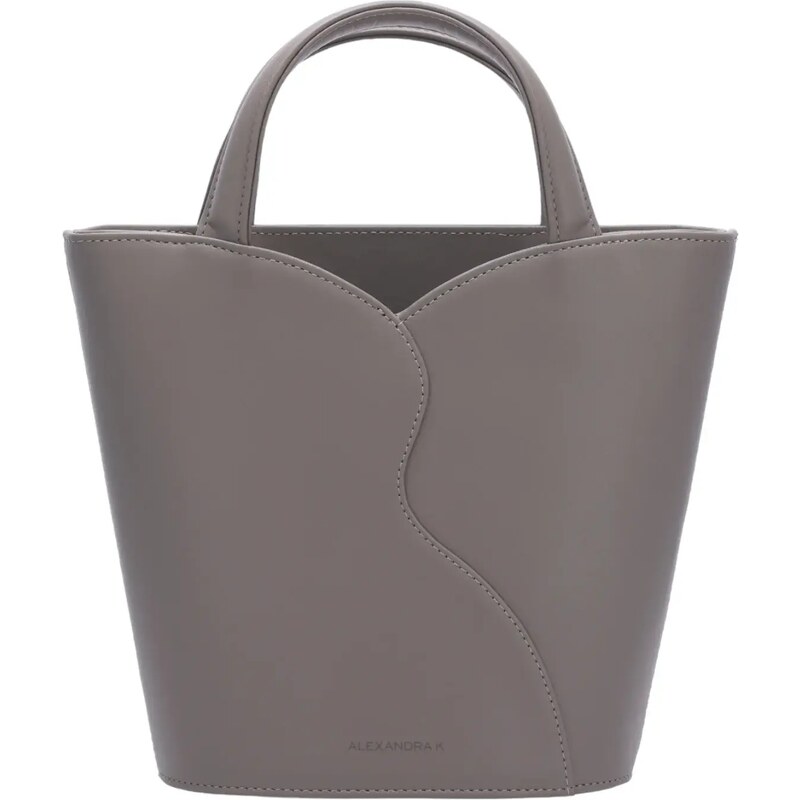 Alexandra K Mini Vegan Tote Bag - Rhino Grey Corn Leather