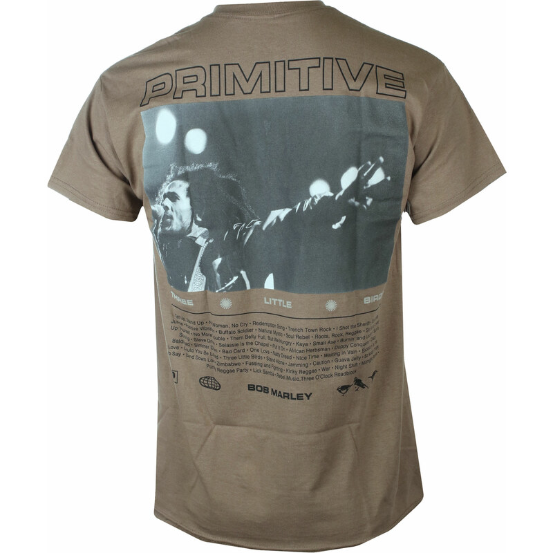 Metal T-Shirt Männer Bob Marley - Rising Sun - PRIMITIVE - papfa2277-safgrn