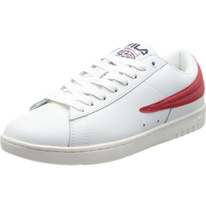 FILA Herren HIGHFLYER L Sneaker, White Red, 43 EU
