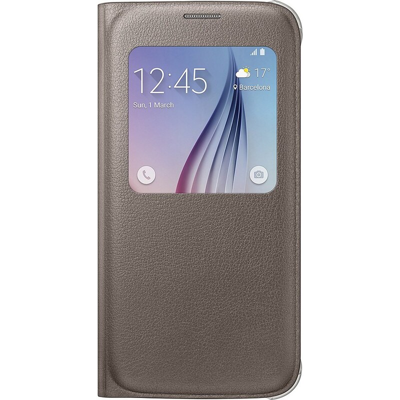 Samsung Handytasche »S-View Cover PU EF-CG920 für Galaxy S6, Gold«