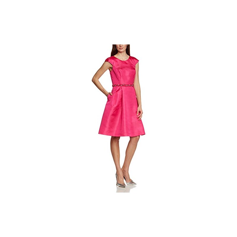 APART Fashion Damen A-Linie Kleid 21780, Knielang, Einfarbig