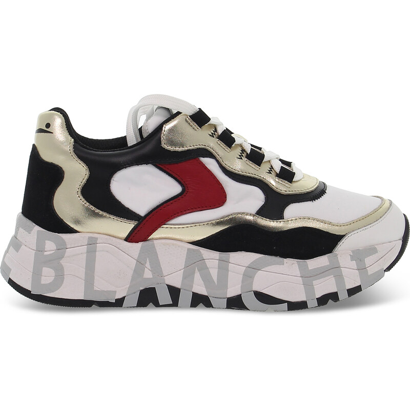 Sneaker Voile Blanche CLUB107 aus Leder Weiß