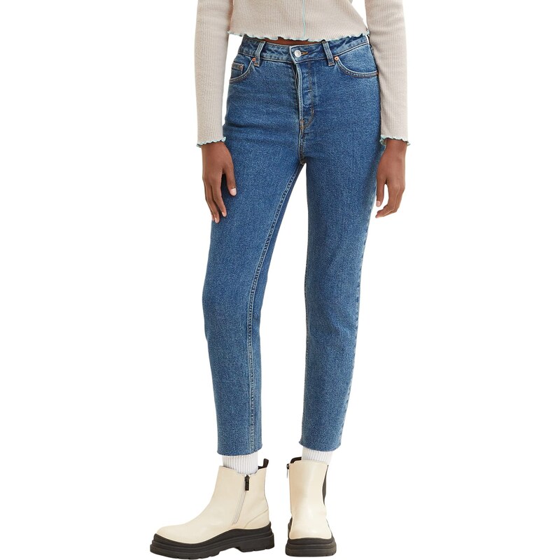 Damen Stone Mid 33 TAILOR Jeans, 1035421 Fit Blue Denim TOM Denim, 10113-Clean Slim Lotte