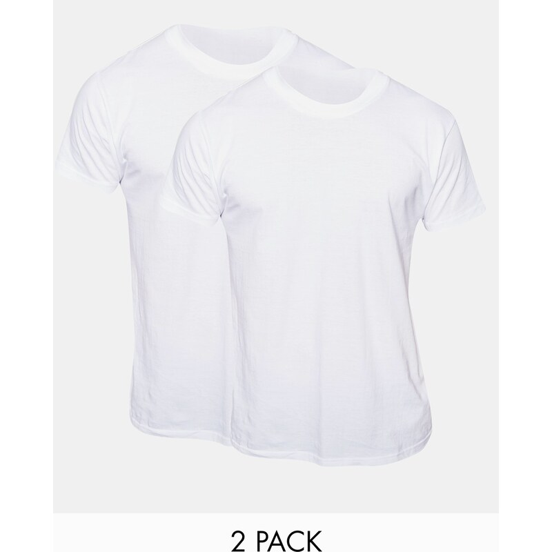 Pringle - T-Shirts mit Rundhalsausschnitt im 2er-Set in regulärer Passform - Weiß