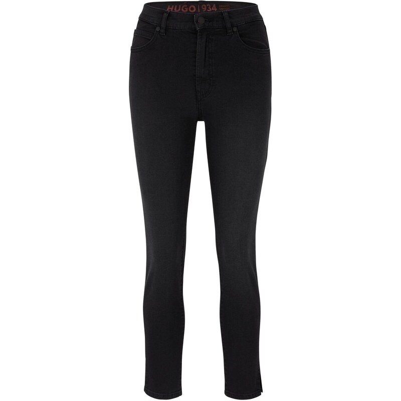 HUGO Women's 934_3 Jeans_Trousers, Black5, 31W / 34L