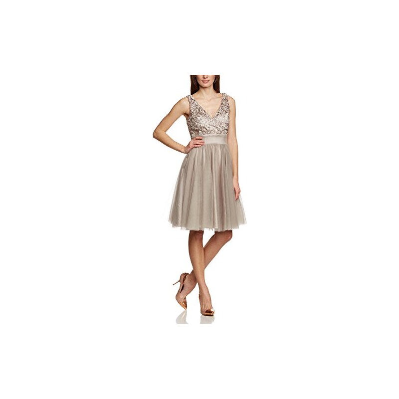 APART Fashion Damen A-Linie Kleid 39209, Knielang, Einfarbig