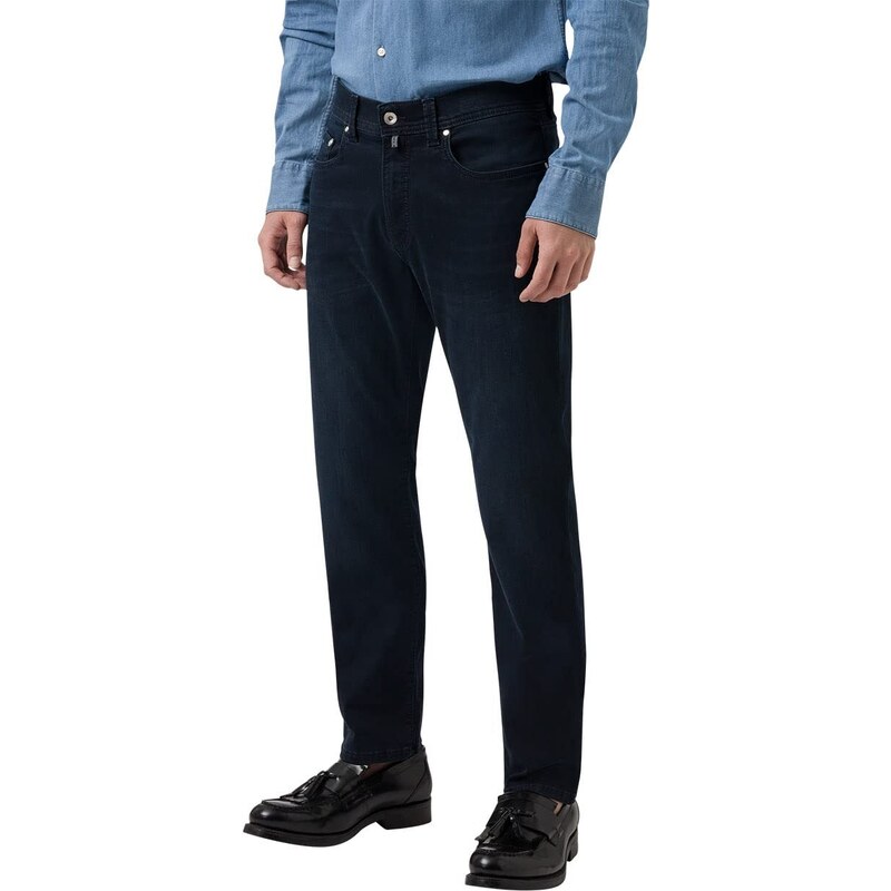 Pierre Cardin Herren Lyon Tapered Jeans, Blue/Black Fashion, 35W / 30L