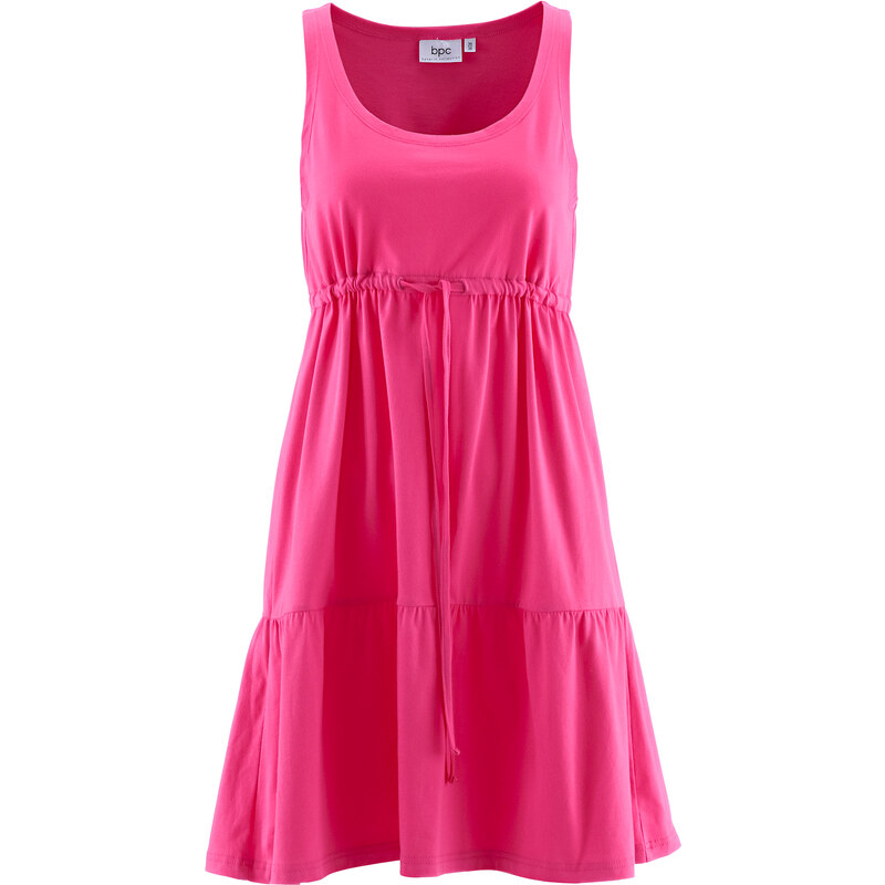 bpc bonprix collection Jersey-Kleid mit Bindeband ohne Ärmel in pink von bonprix