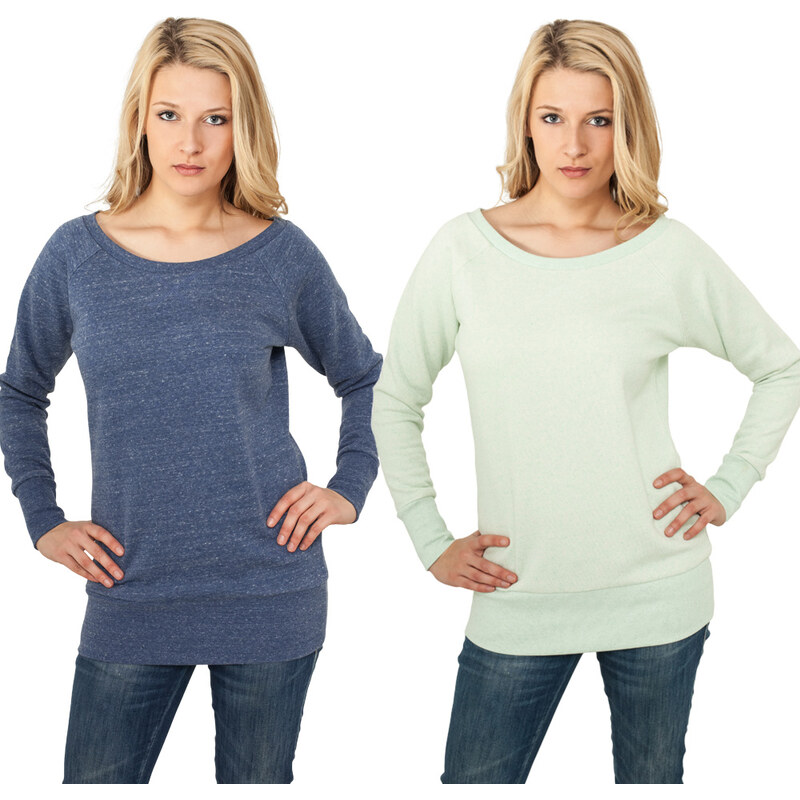Urban Classics Damen-Sweatshirt - Mint - XS