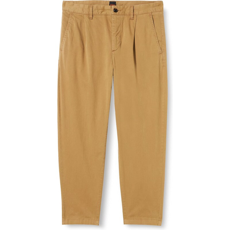 BOSS Men's Schino-Shyne Trousers, Medium Beige261, 34W / 36L