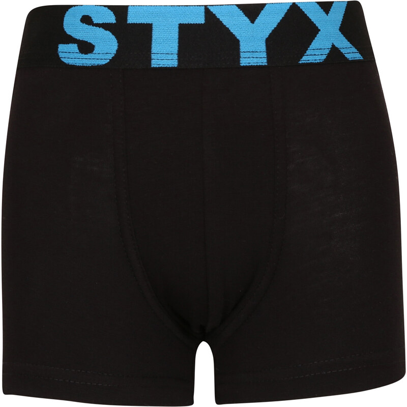 Kinder Klassische Boxershorts Styx Sport elastisch schwarz (GJ961) 6–8 Jahre
