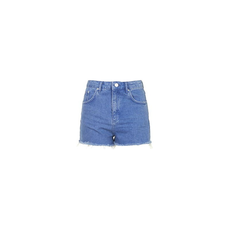 Topshop Ultrablaue MOTO Mom Shorts - Vibrant Blau