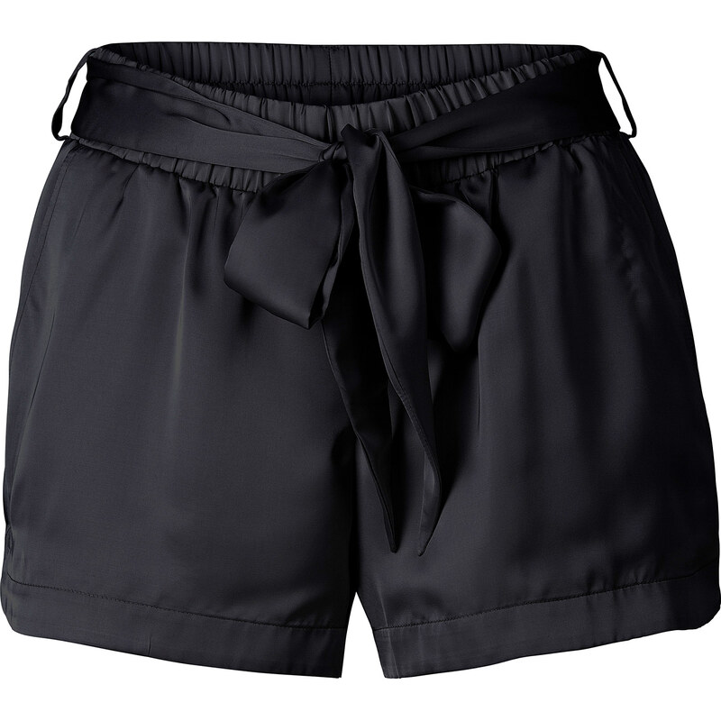 RAINBOW Satin-Shorts in schwarz für Damen von bonprix