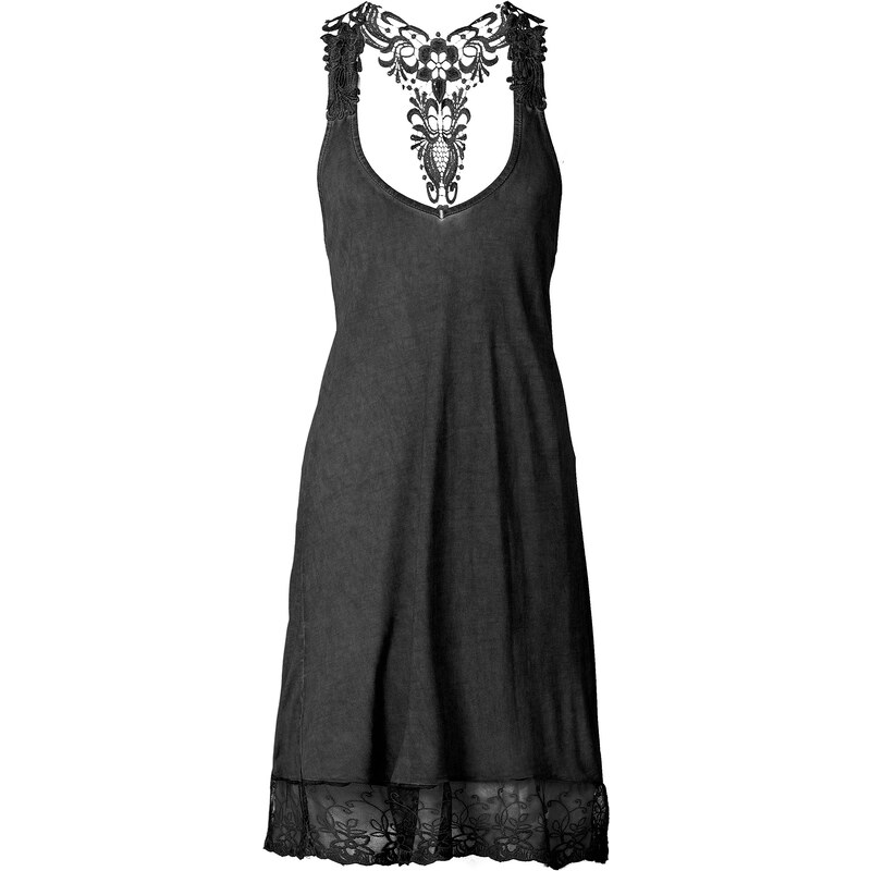 RAINBOW Kleid ohne Ärmel in schwarz von bonprix