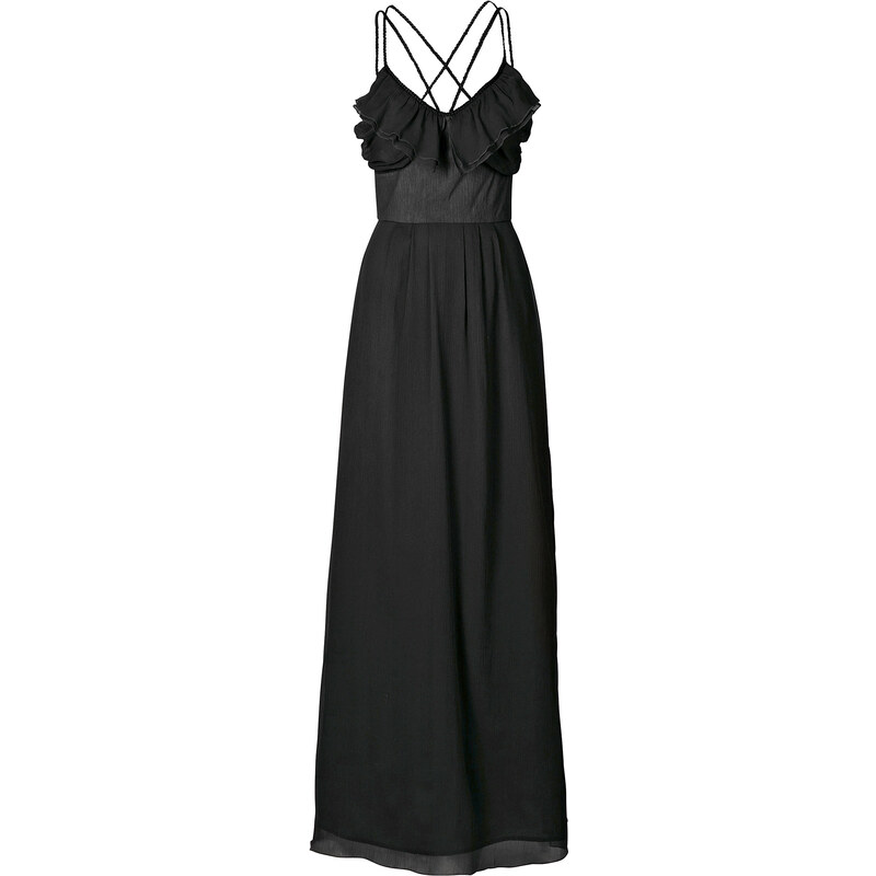 BODYFLIRT Maxi-Kleid in schwarz von bonprix