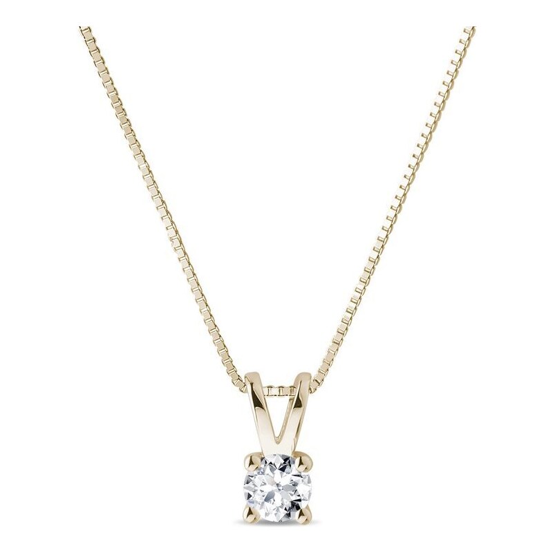 Wunderschöne Diamanthalskette in Gelbgold KLENOTA K0449013