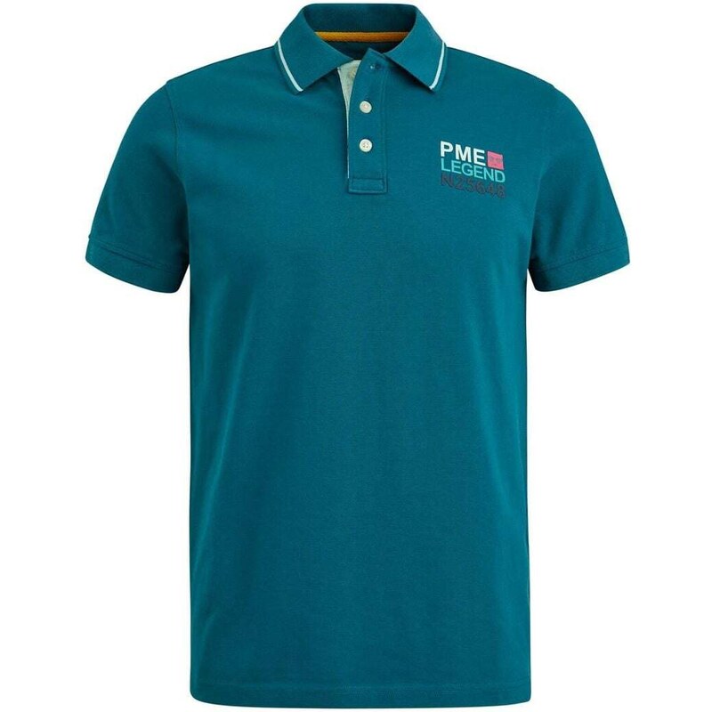 PME Legend PE Legend Piqué Poloshirt Logo Blau