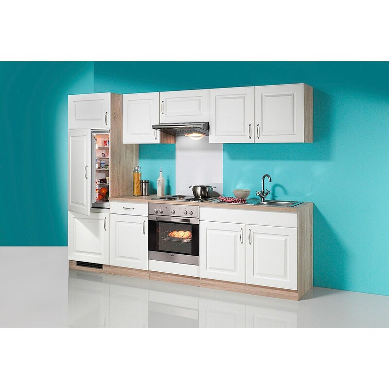 Küchenzeile »Tilda«, mit Elektrogeräte - mit Glaskeramik-Kochfeld, Breite 270 cm
