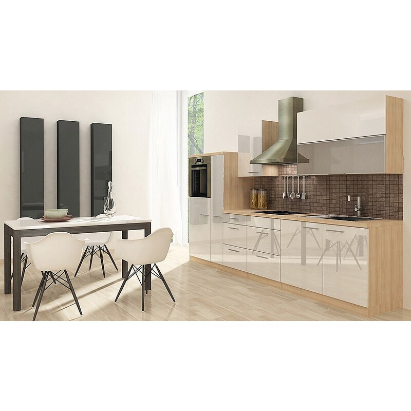 Küchenzeile mit E-Geräten »Premium«, Breite 310 cm