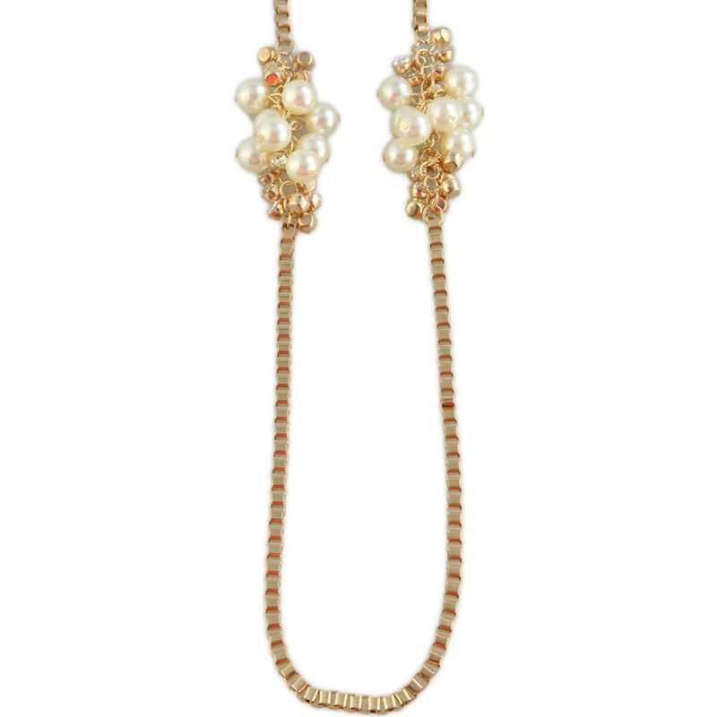Lesara Halskette mit Perlen-Knoten