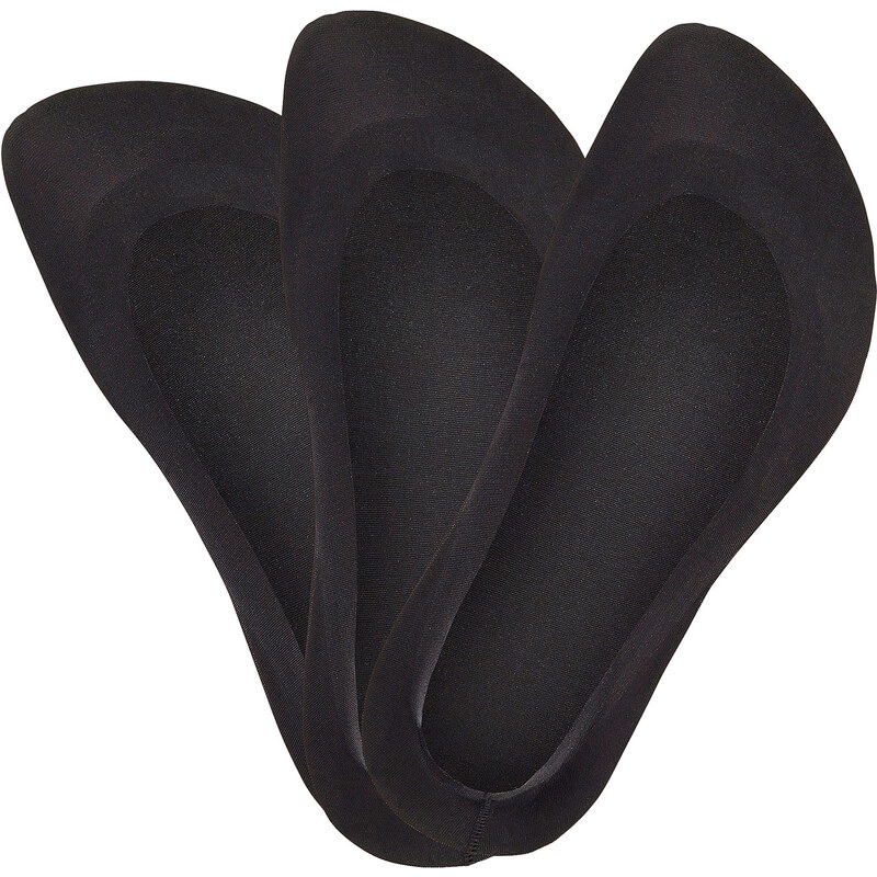 Vivance Offene Füßlinge, (3er-Pack) in schwarz für Damen von bonprix