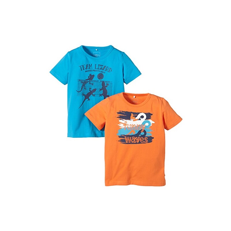NAME IT Jungen T-Shirt 2-p Vux Mini Ss Top May 215, 2er Pack