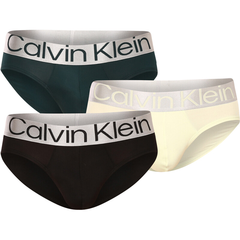 3PACK Herren Slips Calvin Klein mehrfarbig (NB3073A-C7U) S