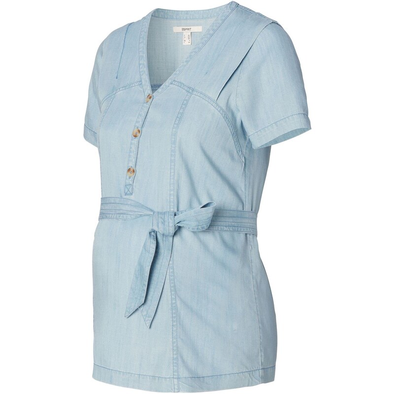 ESPRIT Damen Blouse Nursing Short Sleeve Bluse, Lightwash-950, 40