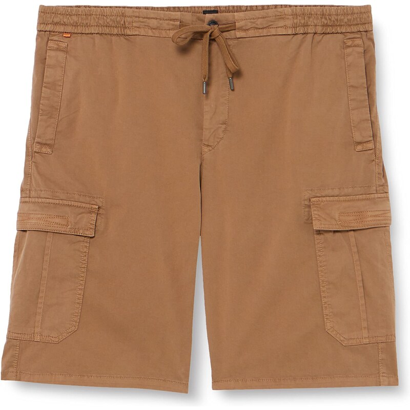 BOSS Men's Sisla2-Cargo-Shorts Trousers Flat Packed, Open Beige280, 48