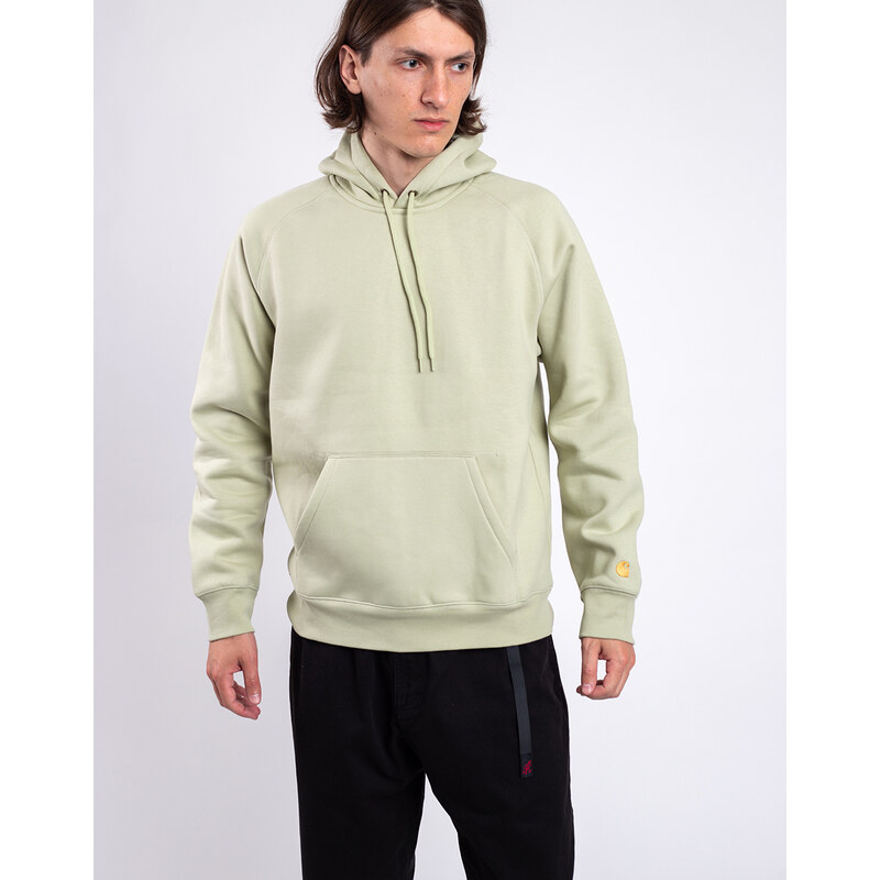 Carhartt WIP Hooded Chase Sweat Agave / Gold