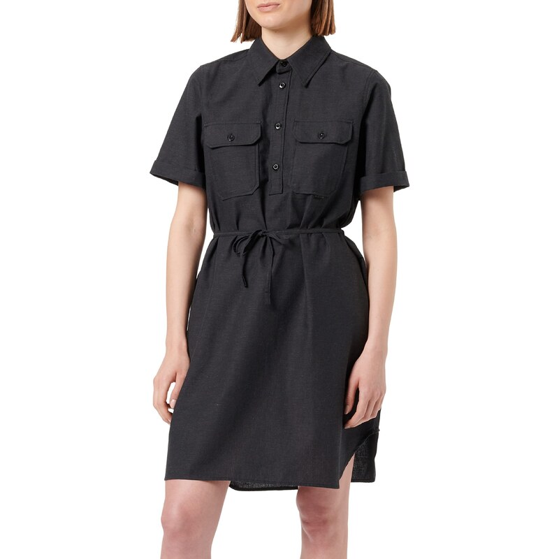 G-STAR RAW Damen Millery Pockets Kleid, Mehrfarben (dk black/cloack D22858-D123-D568), L