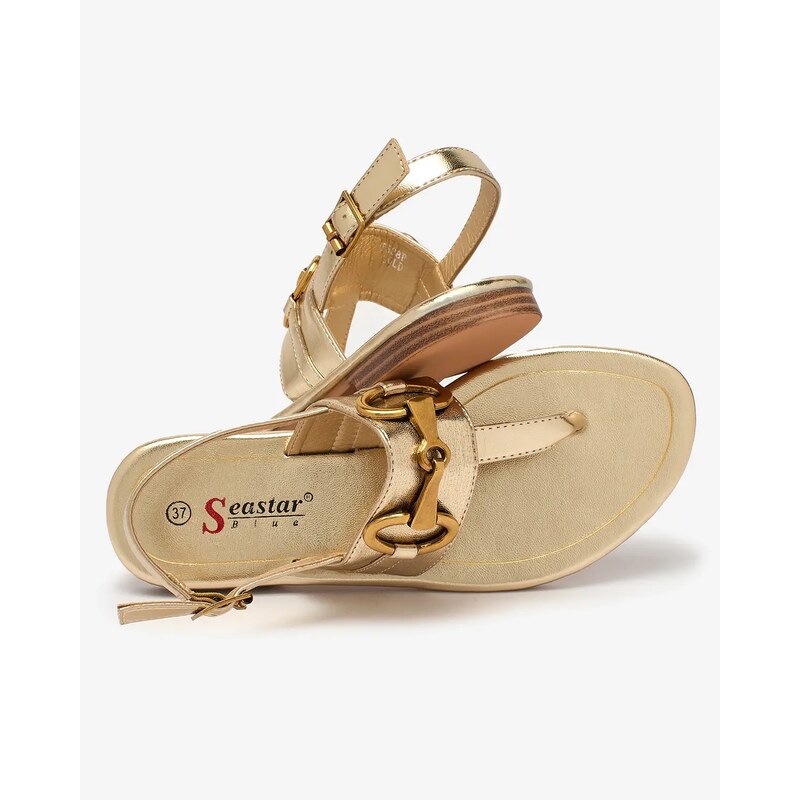 Seastar Royalfashion Damen Flip-Flop-Sandalen in Gold Imonel - gold