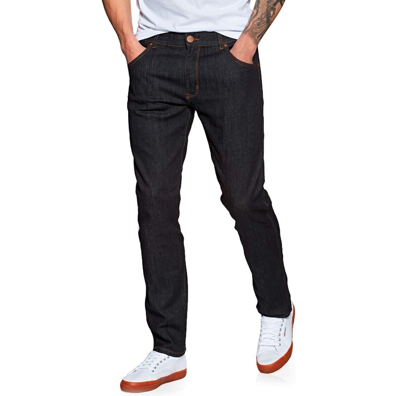 Wrangler Herren Larston Slim Jeans, Dark Rinse 90A, 31W / 30L
