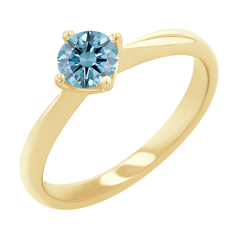 Eppi Verlobungsring mit einem zertifizierten fancy blauen Lab Grown Diamanten Mahiya