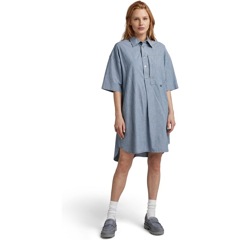 G-STAR RAW Damen Shirt Kleid 2.0, Mehrfarben (sun faded deck stripe D23219-D322-D934), M