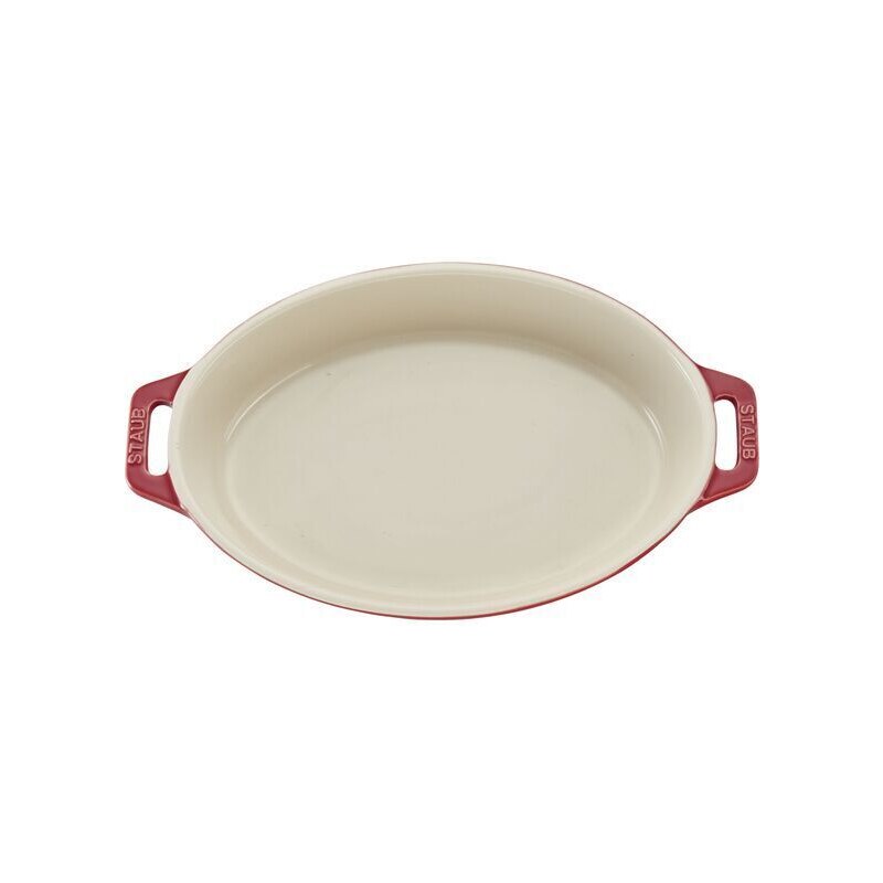 Staub Keramik-Backform oval 37 cm/4 l kirsche, 40511-160