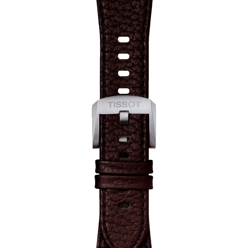 Tissot Uhrenarmband Leder Dunkelbraun für PRX Modelle T852.049.164