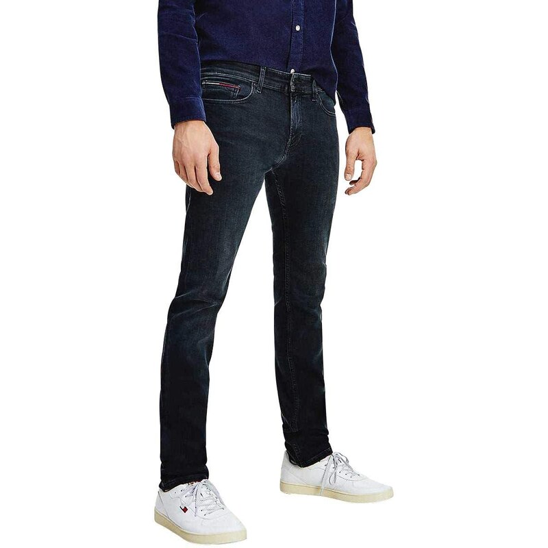 Tommy Jeans Herren Jeans Hose Scanton Slim Stretch, Schwarz (Dynamic Jacob Black), 32W/34L