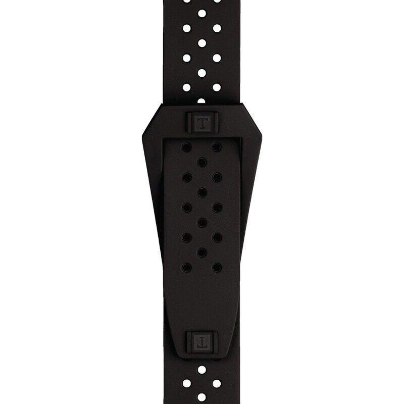 Tissot Uhrenarmband 20 mm Kautschuk Schwarz für Sideral Modelle T852.048.857