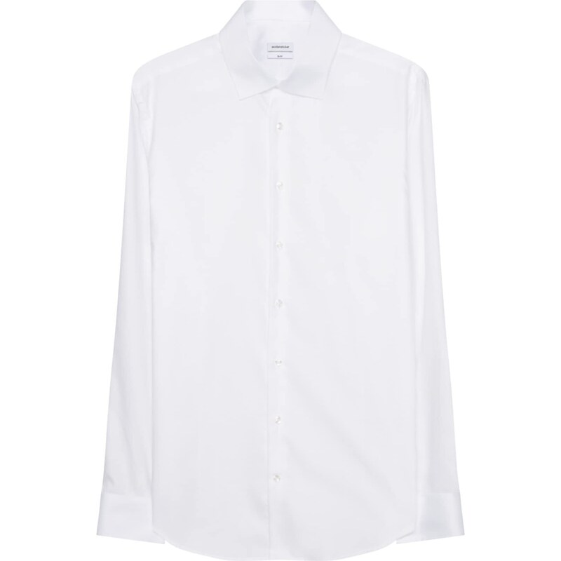 Seidensticker Herren Business Hemd Slim Fit – Bügelleichtes3677 Businesshemd, Weiß (Weiß 01), 43