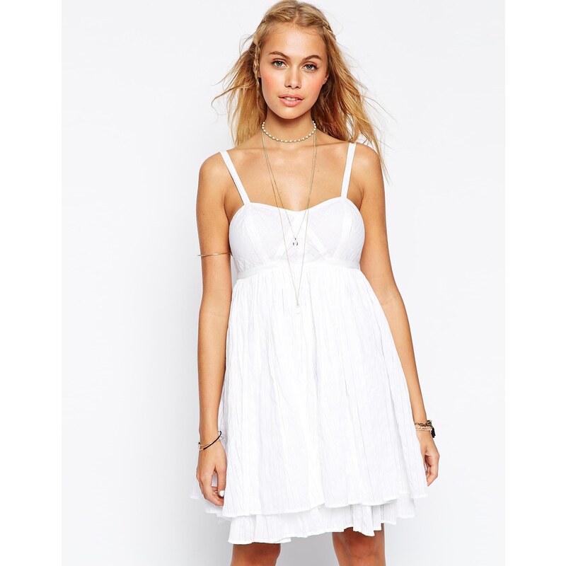 ASOS - Sommerkleid mit Streifen - Weiß