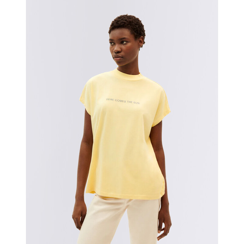 Thinking MU Heres Comes The Sun Lemon T-Shirt LEMON