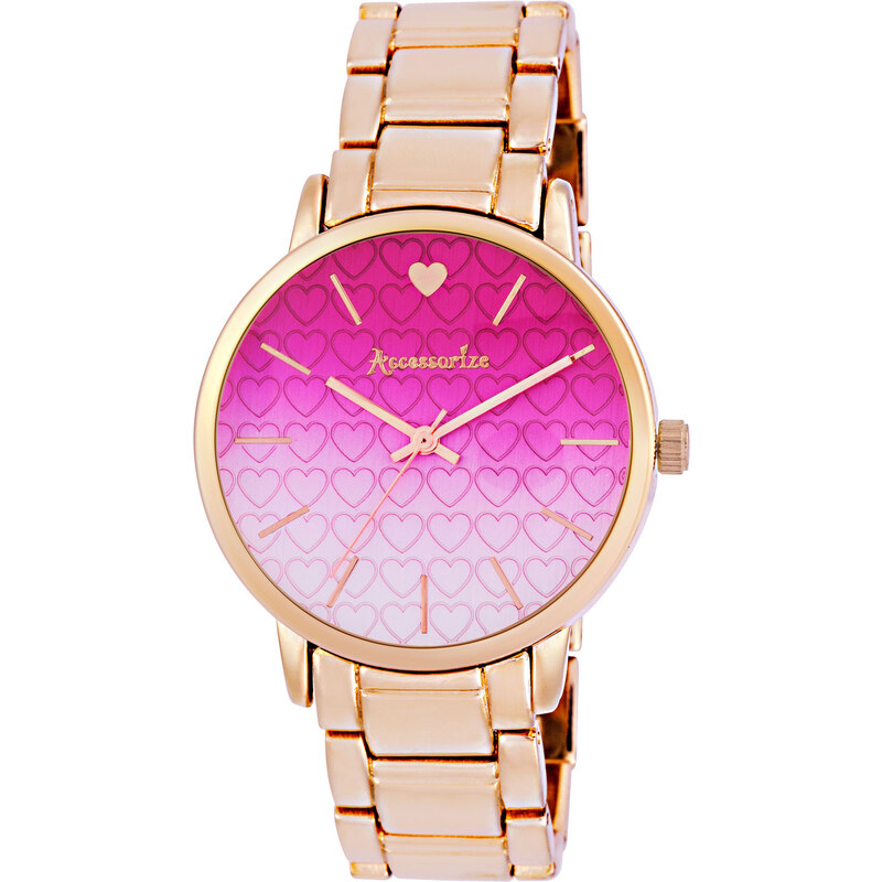 Accessorize Olivia roségoldfarbene Uhr mit Farbverlauf