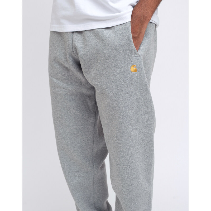 Carhartt WIP Chase Sweat Pant Grey Heather/Gold